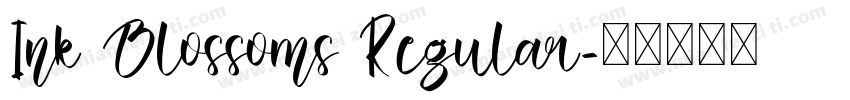 Ink Blossoms Regular字体转换
